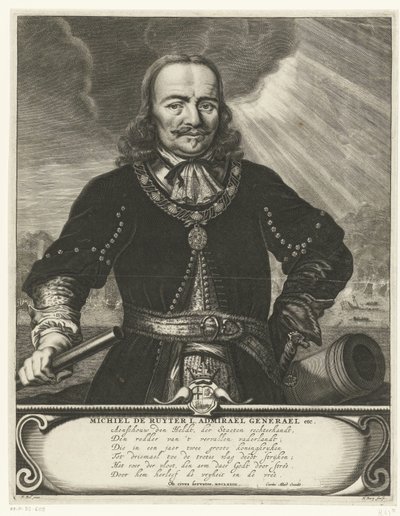 Portret Michiela Adriaansza. de Ruyter autorstwa Hendrik Bary