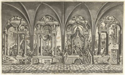 Malowidła w refektarzu Sint Michielsabdij w Antwerpii autorstwa Hendrik Causé