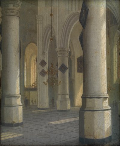 Wnętrze kościoła, ok. 1655 (olej na płycie) autorstwa Hendrik Cornelisz. van Vliet