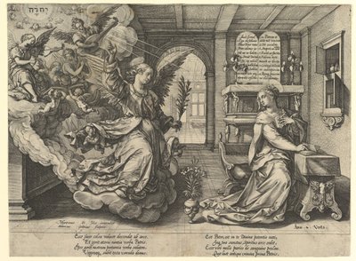 Zwiastowanie, 1594. autorstwa Hendrik Goltzius