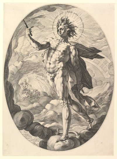Apollo, 1588. autorstwa Hendrik Goltzius