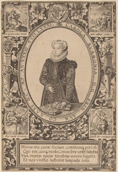 Charlotta Burbońska autorstwa Hendrik Goltzius