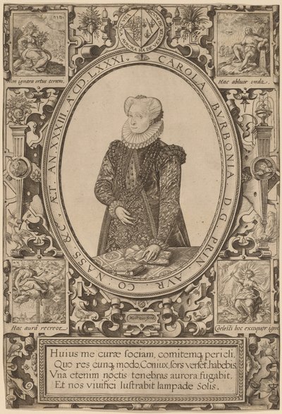 Charlotta Burbońska autorstwa Hendrik Goltzius