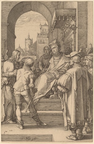 Chrystus przed Piłatem autorstwa Hendrik Goltzius