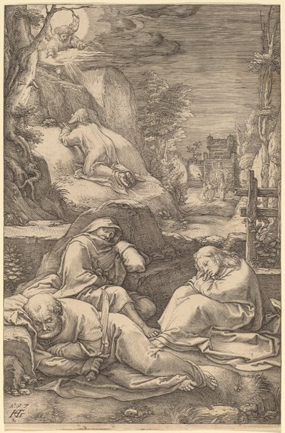 Chrystus na Górze Oliwnej autorstwa Hendrik Goltzius