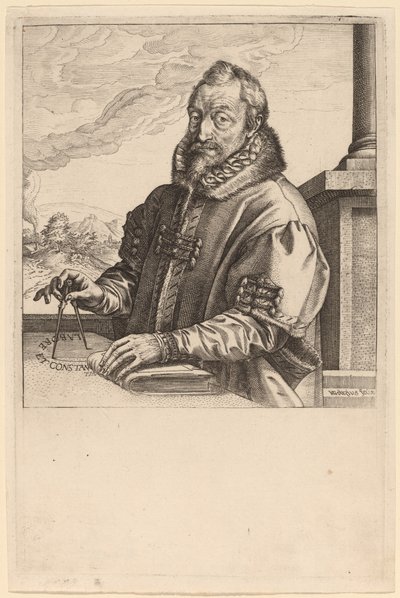 Christopher Plantin autorstwa Hendrik Goltzius