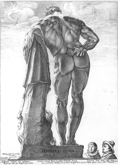 Farnese Hercules autorstwa Hendrik Goltzius