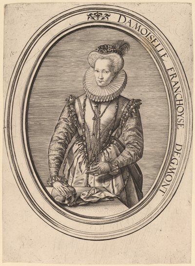 Françoise van Egmond autorstwa Hendrik Goltzius