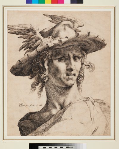 Szef Merkurego autorstwa Hendrik Goltzius