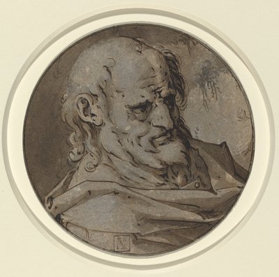 Głowa Apostoła autorstwa Hendrik Goltzius