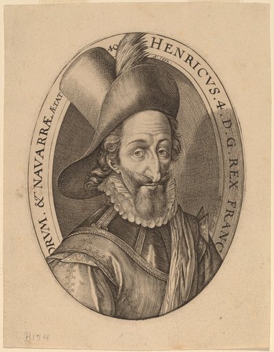 Henryk IV, król Francji autorstwa Hendrik Goltzius