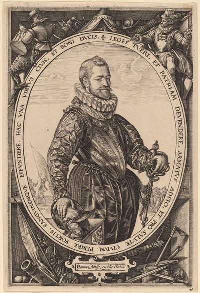 Jacques de la Faille autorstwa Hendrik Goltzius