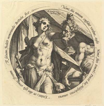 Judyta z Głową Holofernesa, ca. 1585. autorstwa Hendrik Goltzius