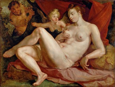 Jowisz i Antiope autorstwa Hendrik Goltzius