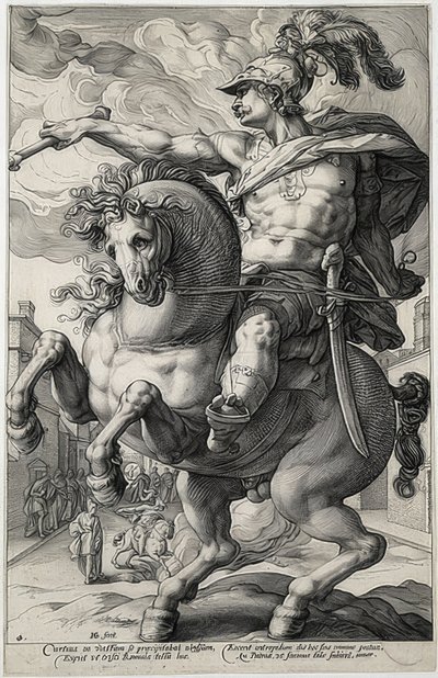 Marek Curtius. 1586 autorstwa Hendrik Goltzius