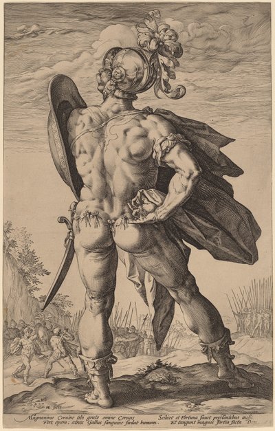 Marek Waleriusz Korvus autorstwa Hendrik Goltzius