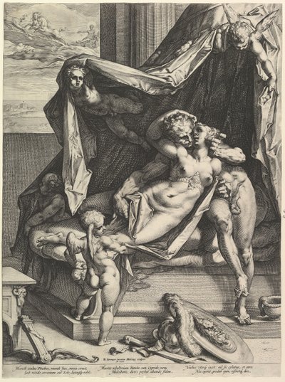 Mars i Wenus, 1588. autorstwa Hendrik Goltzius