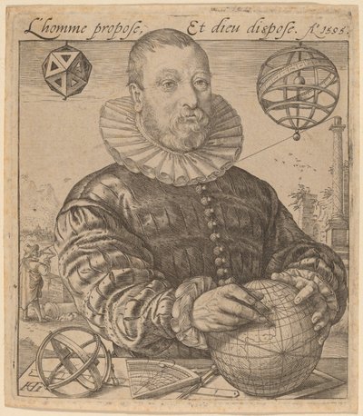 Mikołaj Petri z Deventer autorstwa Hendrik Goltzius