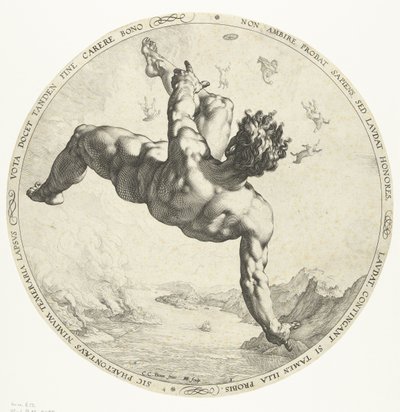 Faeton, 1588 autorstwa Hendrik Goltzius
