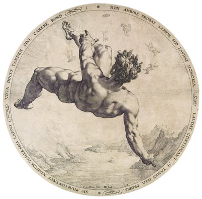 Phaethon z serii Czterech Niegodziwców autorstwa Hendrik Goltzius