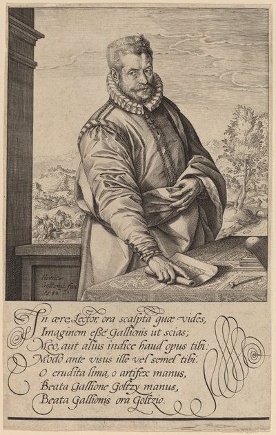 Philip Galle autorstwa Hendrik Goltzius