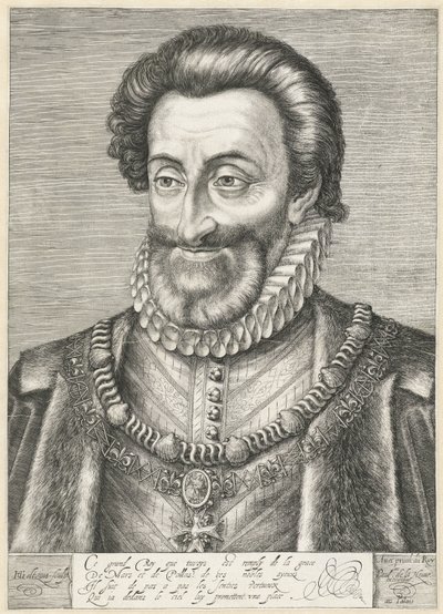Portret króla Francji Henryka IV, ok. 1600 autorstwa Hendrik Goltzius