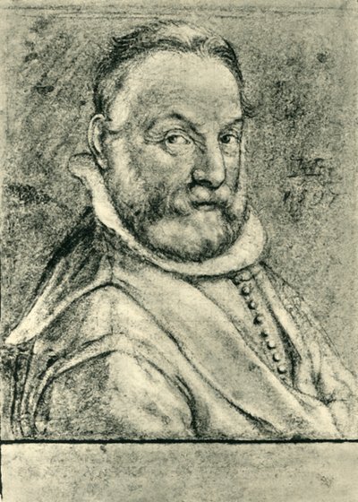 Portret mężczyzny z brodą, 1597, 1943. autorstwa Hendrik Goltzius