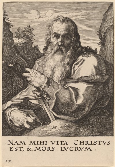 Święty Paul autorstwa Hendrik Goltzius