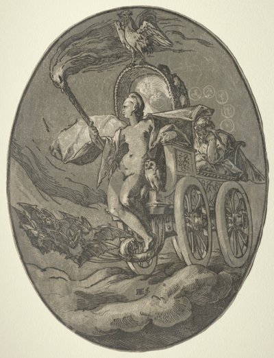 Siedem Bóstw: Noc Nox, 1588-1590. autorstwa Hendrik Goltzius