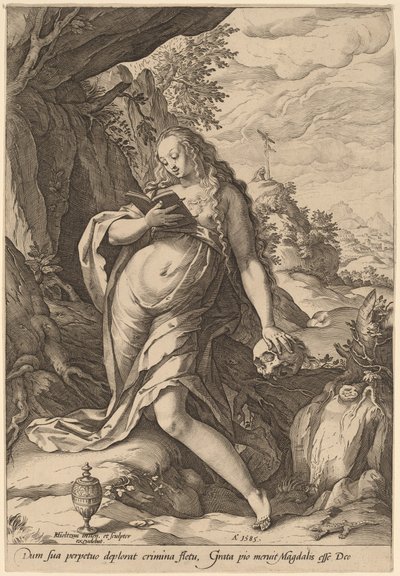 Św. Maria Magdalena Penitent autorstwa Hendrik Goltzius