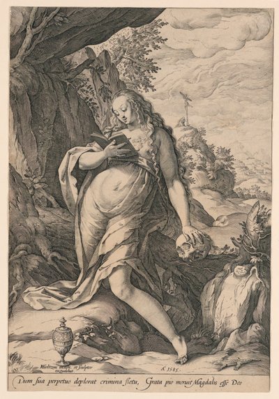 Św. Maria Magdalena Penitent autorstwa Hendrik Goltzius