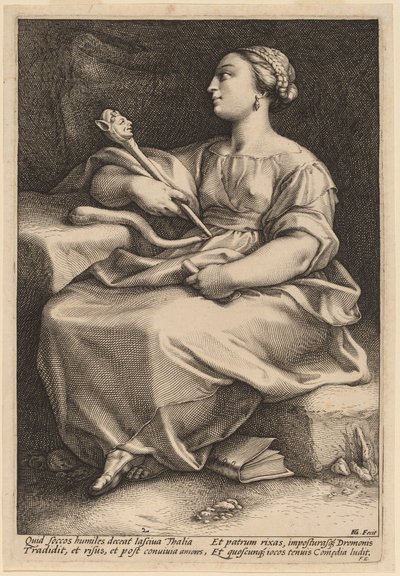 Thalia autorstwa Hendrik Goltzius