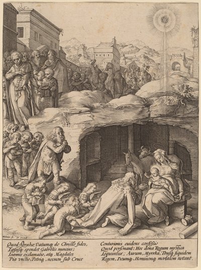 Pokłon Trzech Króli autorstwa Hendrik Goltzius