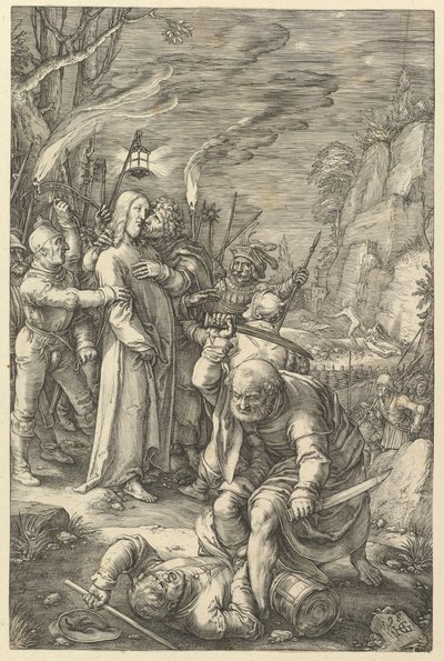 Zdrada Chrystusa z Męki Chrystusa, 1598. autorstwa Hendrik Goltzius