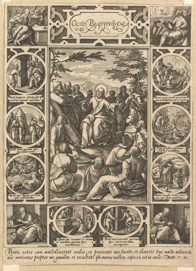 Osiem Błogosławieństw, ca. 1578. autorstwa Hendrik Goltzius