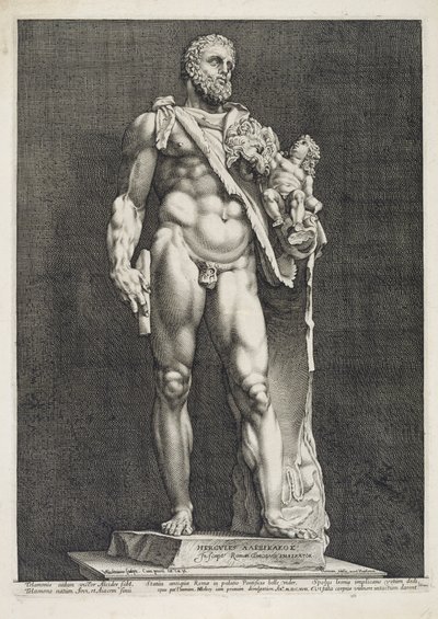 Cesarz Kommodus jako Herkules autorstwa Hendrik Goltzius