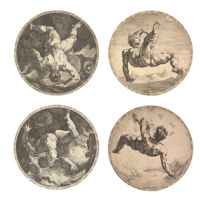 Czterech Niegodziwców autorstwa Hendrik Goltzius