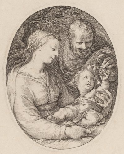 Święta Rodzina autorstwa Hendrik Goltzius
