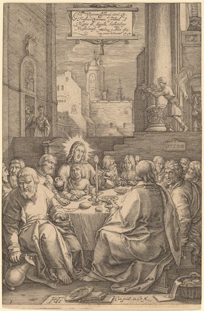 Ostatnia Wieczerza autorstwa Hendrik Goltzius