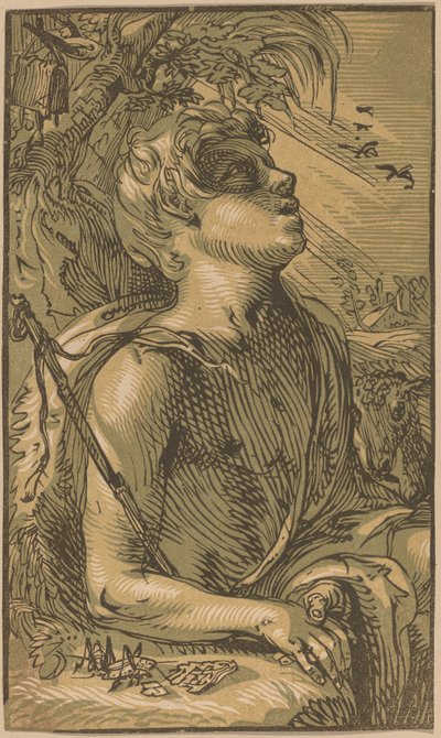 Młody św. Jan Chrzciciel autorstwa Hendrik Goltzius