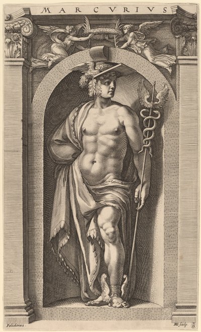 Rtęć autorstwa Hendrik Goltzius after Polidoro da Caravaggio