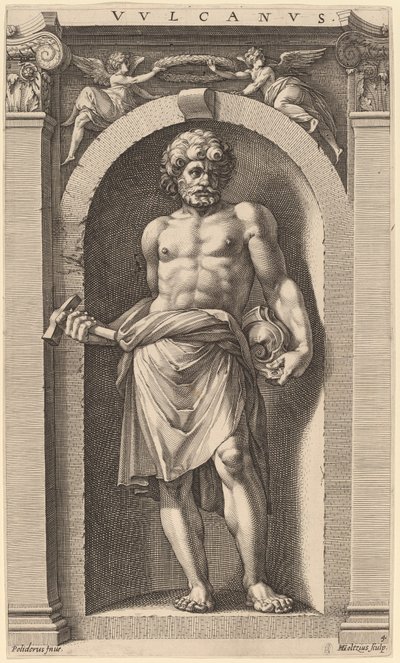 Wulkan autorstwa Hendrik Goltzius after Polidoro da Caravaggio