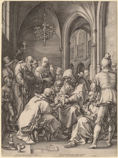 Obrzezanie autorstwa Hendrik Goltzius in the style of Albrecht Dürer