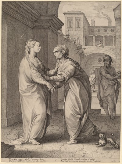Nawiedzenie Matki Boskiej autorstwa Hendrik Goltzius in the style of Parmigianino