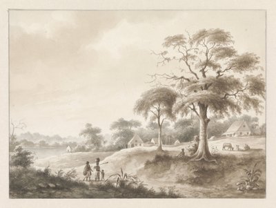 Domy nad rzeką autorstwa Hendrik Huygens