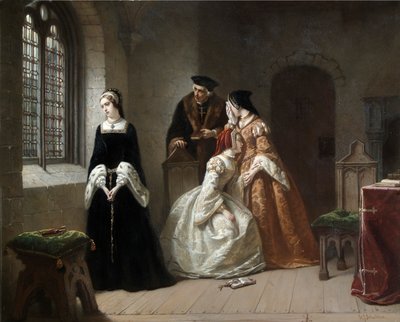 Lady Jane Grey, ok. 1845-1907 (olej na płótnie) autorstwa Hendrik Jacobus Scholten