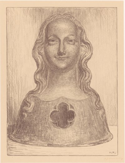 Relikwiarzowe popiersie jednej z dziewic św. Urszuli autorstwa Hendrik Johannes Haverman (signed by artist)