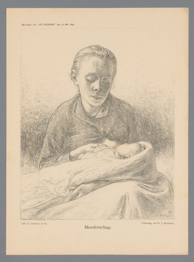 Macierzyństwo (tytuł na obiekcie) autorstwa Hendrik Johannes Haverman
