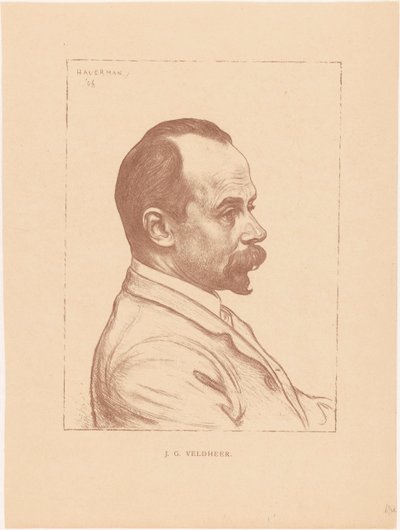 Portret Jacobusa Gerardusa Veldheera autorstwa Hendrik Johannes Haverman