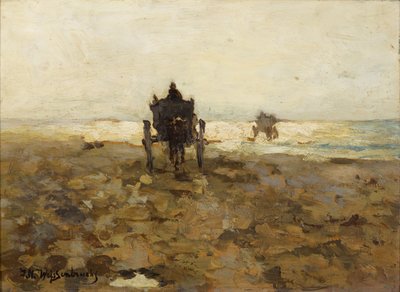 Jazda konna Clammers, c. 1890 autorstwa Hendrik Johannes Weissenbruch